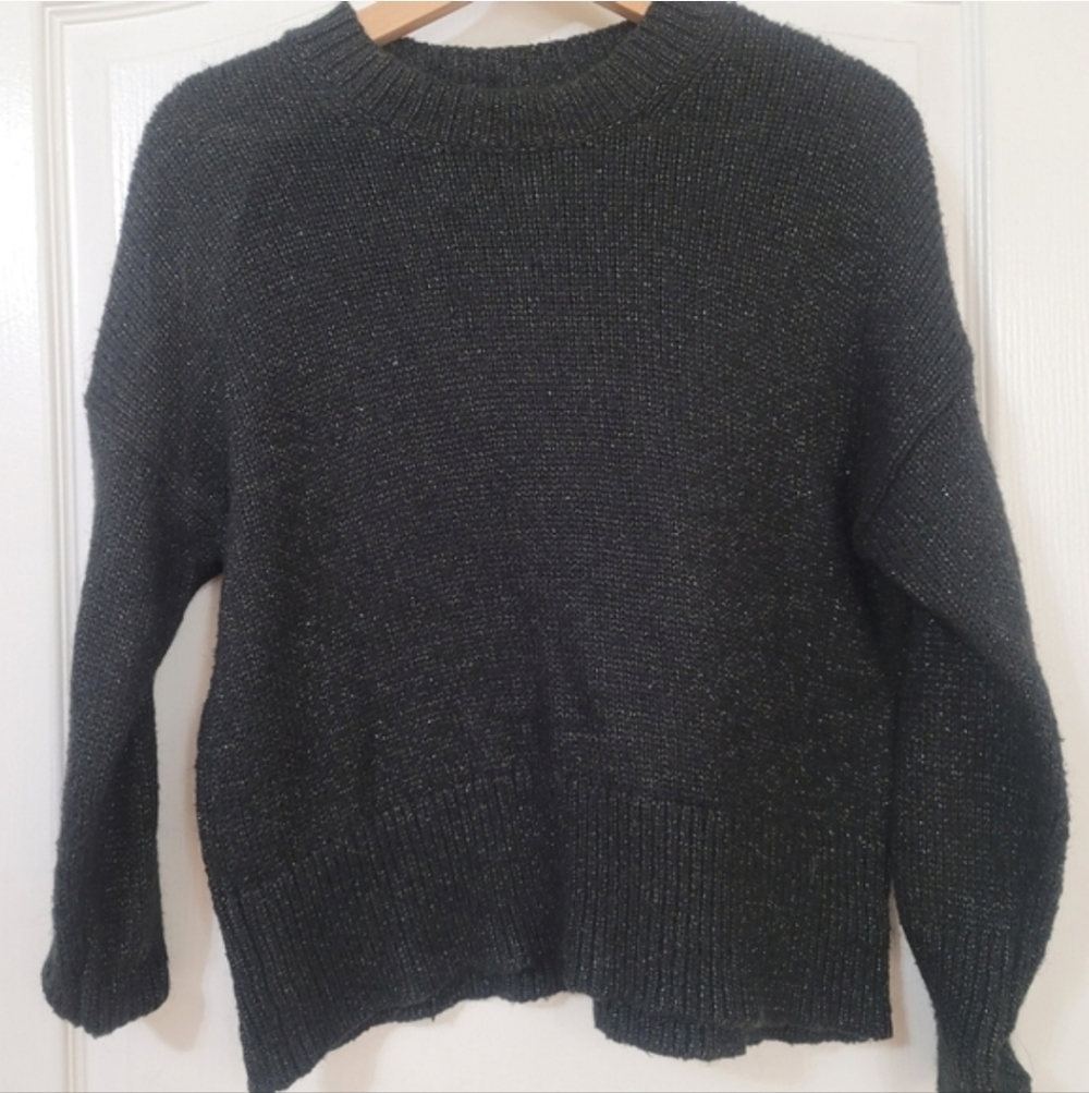 Torrid Sparkly Charcoal Knit Sweater Large